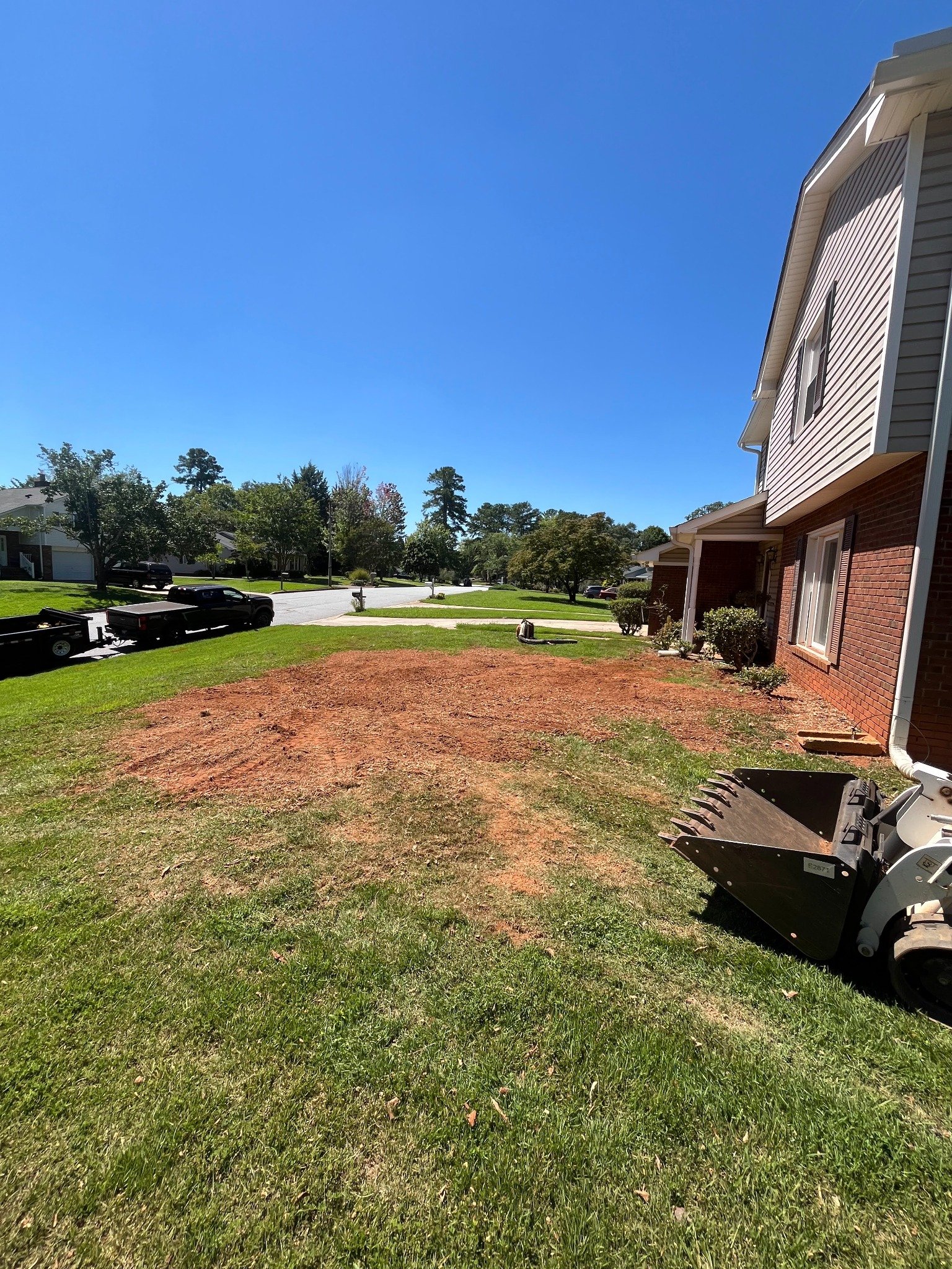 After stump grinding in Boiling Springs SC