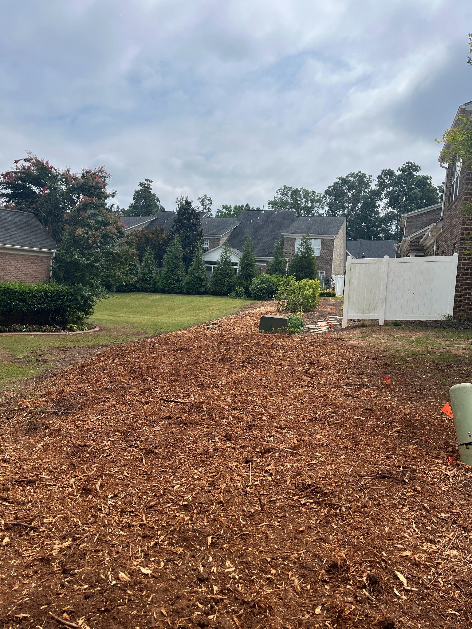 After stump grinding project 6