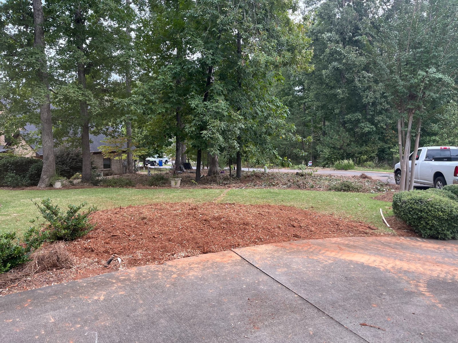 After stump grinding in Mauldin SC